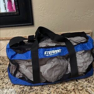 Stearns Blue and Black Mesh See Through Duffel Bag